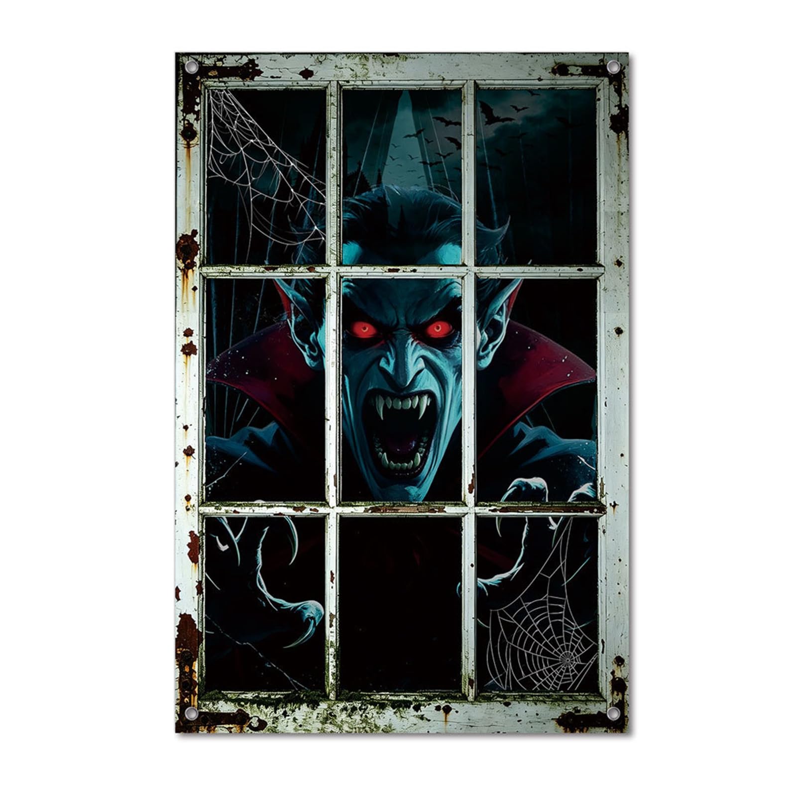 Halloween Decorations Window Stickers, Skeleton and Ghost Window Decals, Decorative Halloween Party Decor for Home Wall Windows Glass, Festive Atmosphere Party Decoration A