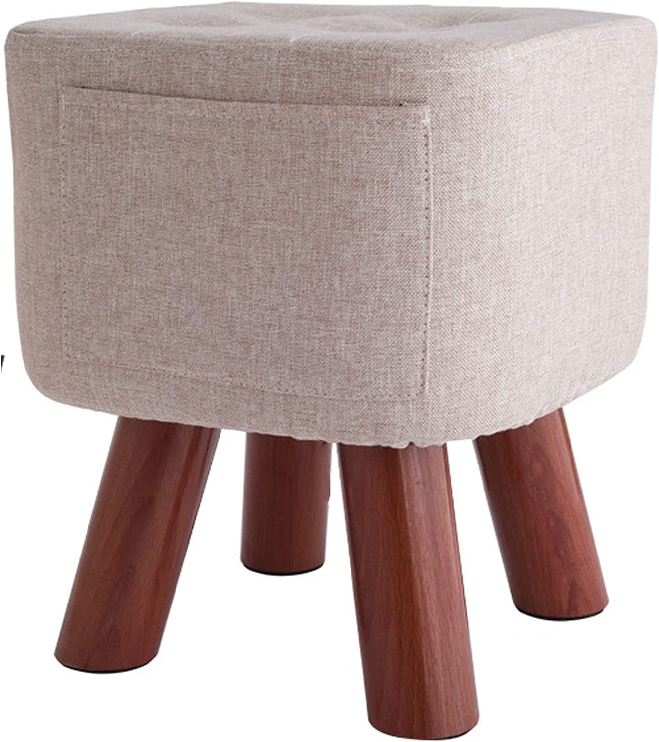 Repose-pieds de rangement en lin pour salon chaleureux et chambre cosy