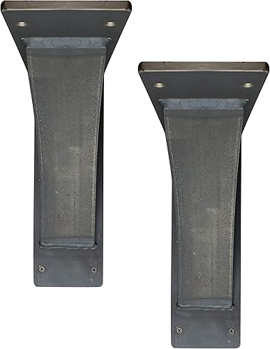 Miniatura 2 de RRD Soportes de repisa resistentes (paquete de 2)  Soporte de chimenea y encimera  Decoración rústica soldada a mano de granja (7 x 12 pulgadas de
