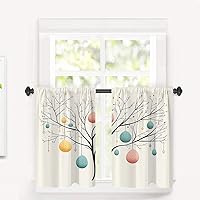 Vista 1199 de Cenefas de cocina modernas con patrón de cobre marrón dorado para ventanas, cenefas opacas abstractas de marcas de arañazos y cortinas opacas