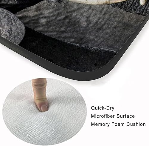 Miniatura 5 de Alfombra de esponja lavable para niños y niñas, dormitorio, sala de estar, elefante, familia de animales salvajes africanos, hermoso elefante,