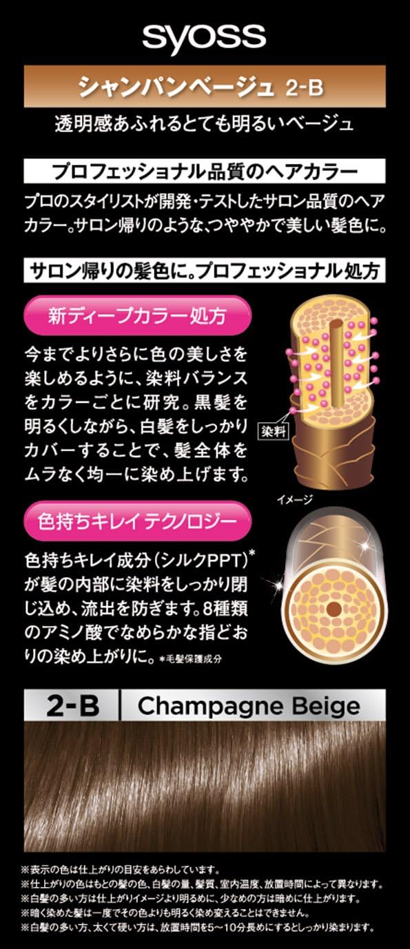 Amazon サイオス ヘアカラー クリーム 2b シャンパンベージュ 50g 50g 医薬部外品 サイオス ビューティー 通販