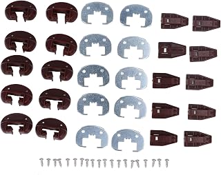 Drawer Guide Kit for Rite Trak II, Aluminum Alloy & Plastic Repair Kit with Metal Support Plates - Durable, Abrasion, Easy Replacement for Smooth Sliding Drawers
