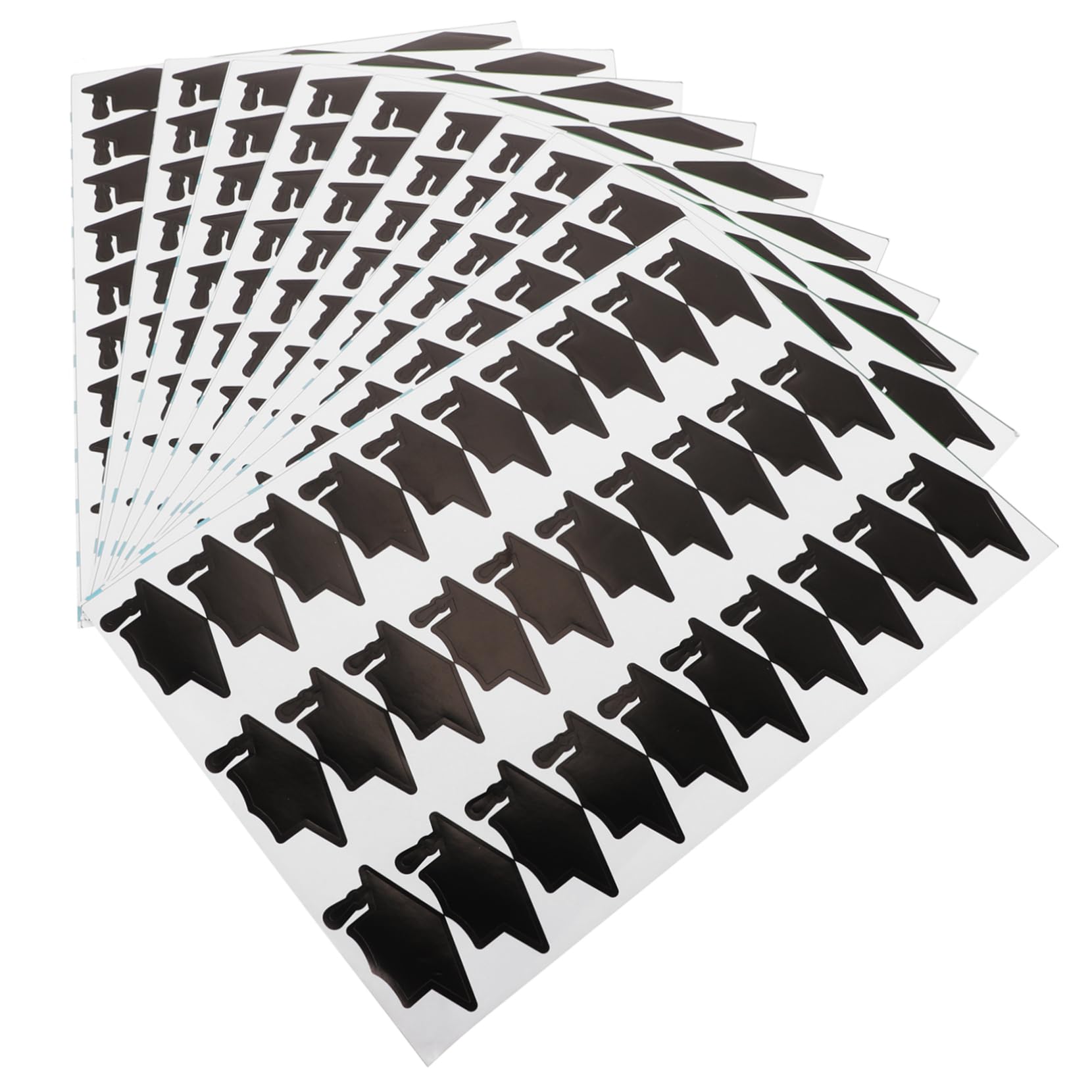 Abaodam 3 Ensembles Autocollants De Chapeau Récompense Stickers Autocollant De Jeu Casquette Stickers Fournitures En Classe Black Papier 10 Feuilles * 3