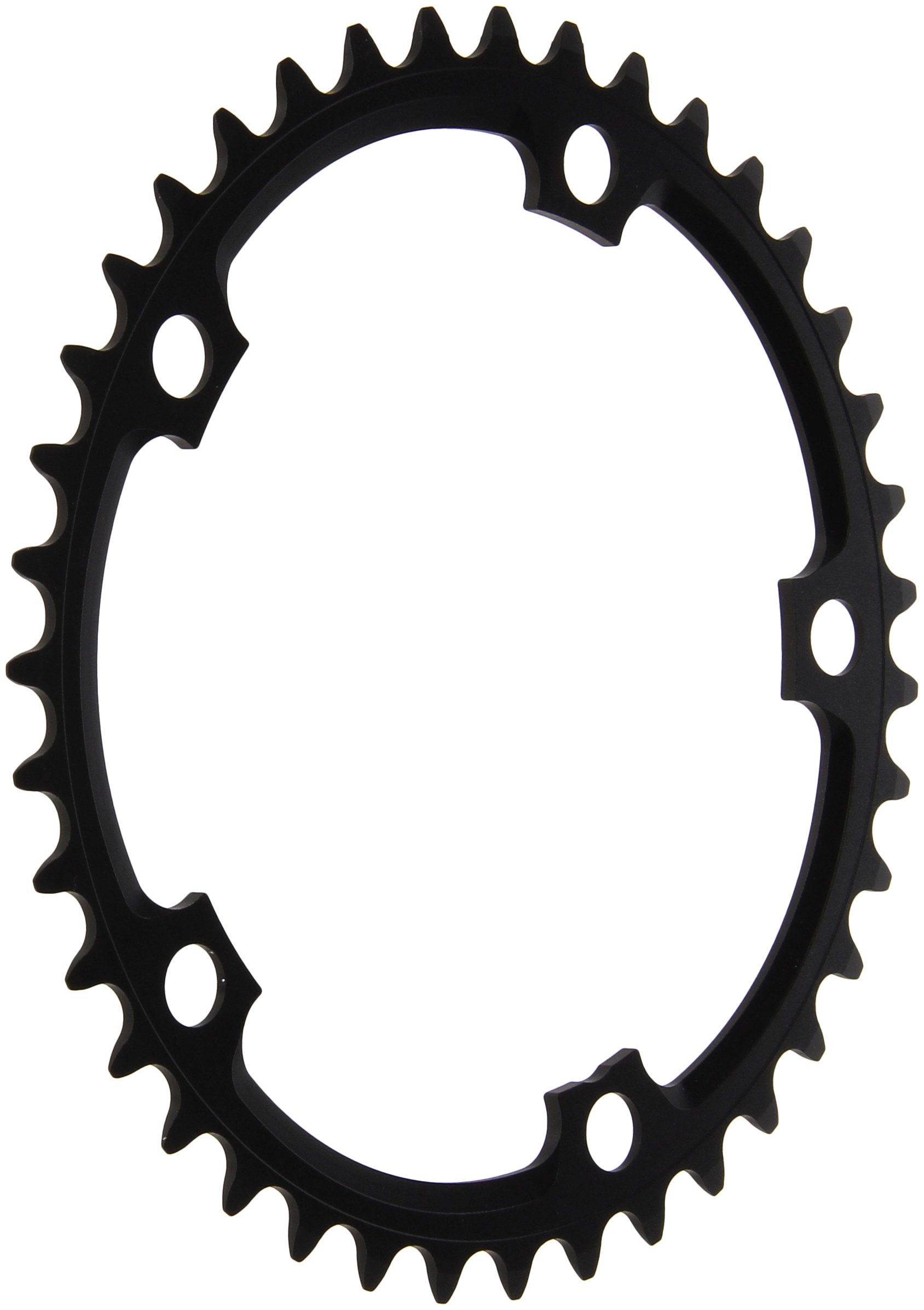 Sram Road Chainring Road 39T 5 Bolt 130 mm BCD Red X-Glide Yaw 3 mm Blast Black (53-39), 11.6218.000.001