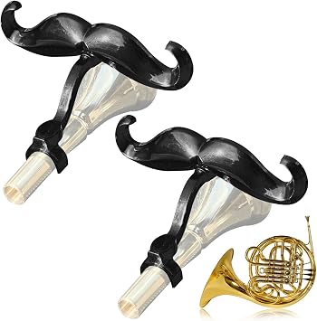 Samorillo Clip-On Mustache for French Horns - Accessory - Black, Plastic