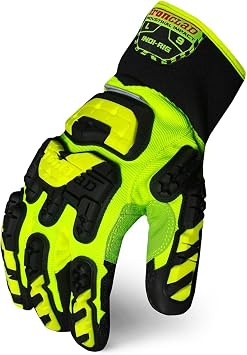 Ironclad KONG INDI-RIG-05-XL Industrial Impact Rigger Oil & Gas Safety Gloves, X-Large