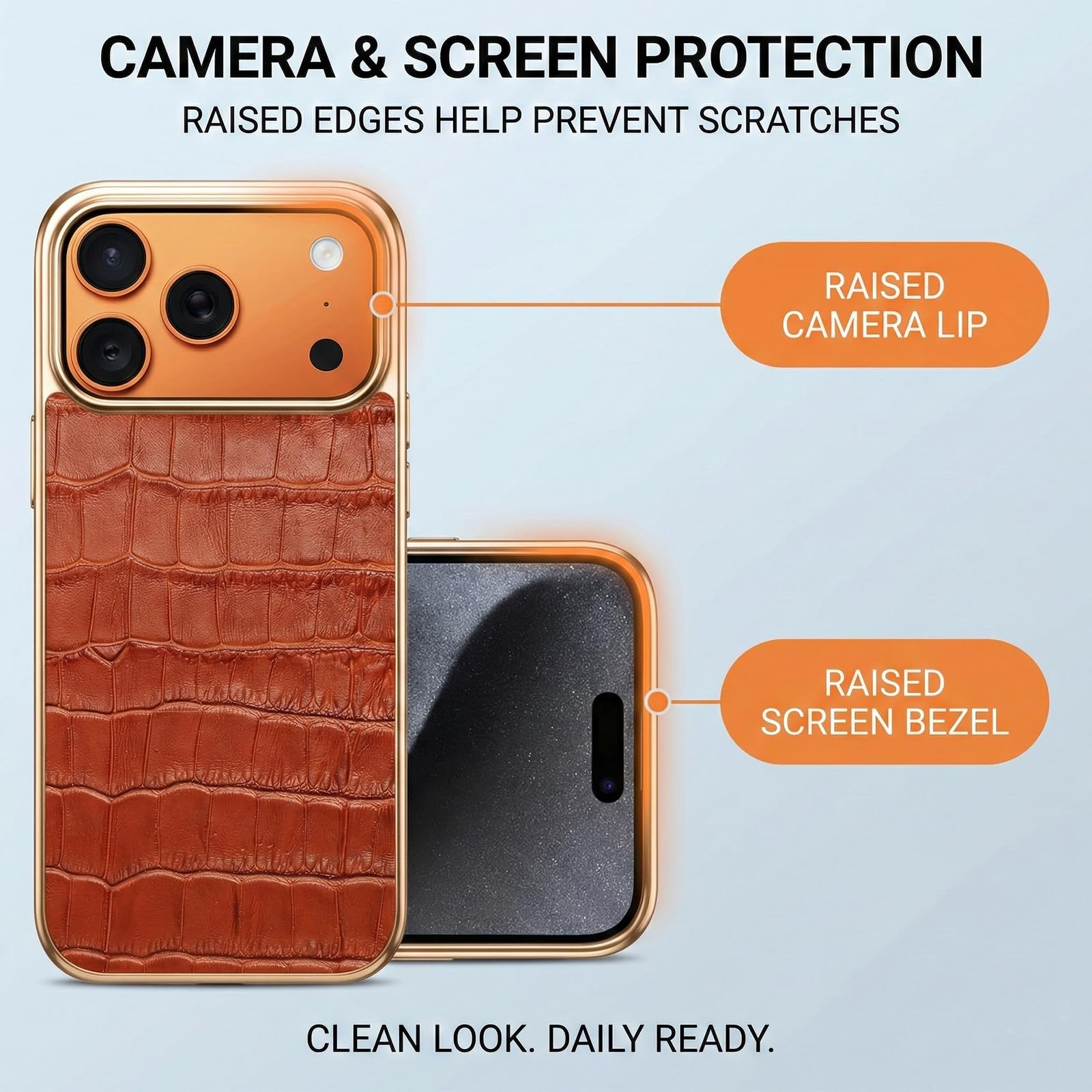 Coque Magnétique pour iPhone 18 Pro Max, Dos PU Texturé, Noir