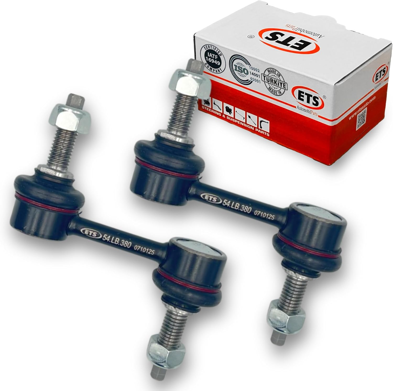 ETS 2Pc Front or Rear Stabilizer Sway Bar End Link Pair Kit K750136 Fits 2004-2009 Cadillac XLR / 1997-2013 Chevrolet Corvette
