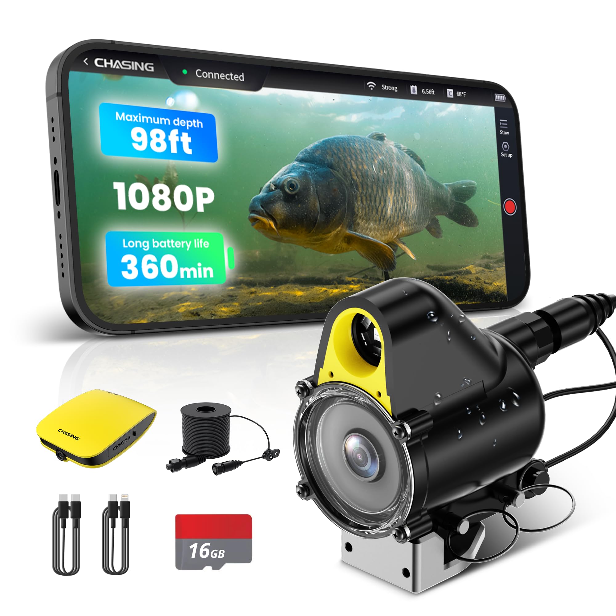 High Definition Fish Finder System釣りカメラ Amazon.com: 4.3 Inch Clear ​Screen Fish Finder Camera HD