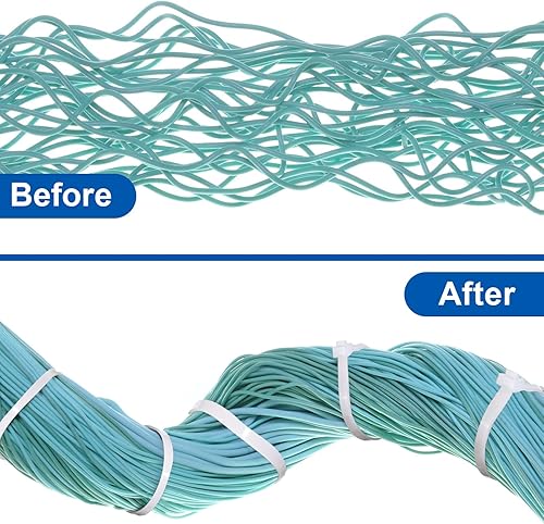 Miniatura 6 de 2000 bridas de plástico resistentes de 14 pulgadas de resistencia, bridas largas de 49 libras de resistencia, bridas para cables con cierre