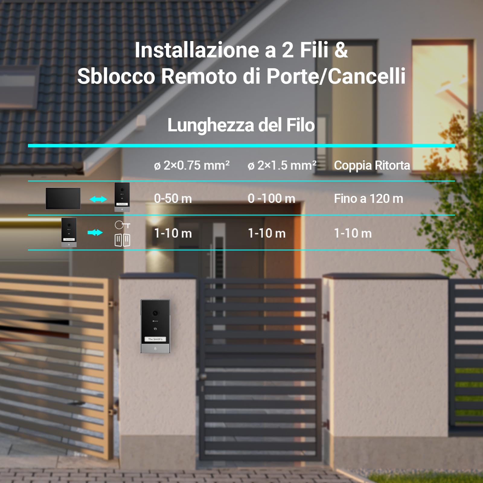 EZVIZ HP7 2K Videocitofono Kit con Citofono x2 e Schermo Tattile a Colori da 7 Pollici — immagine 10 di 14