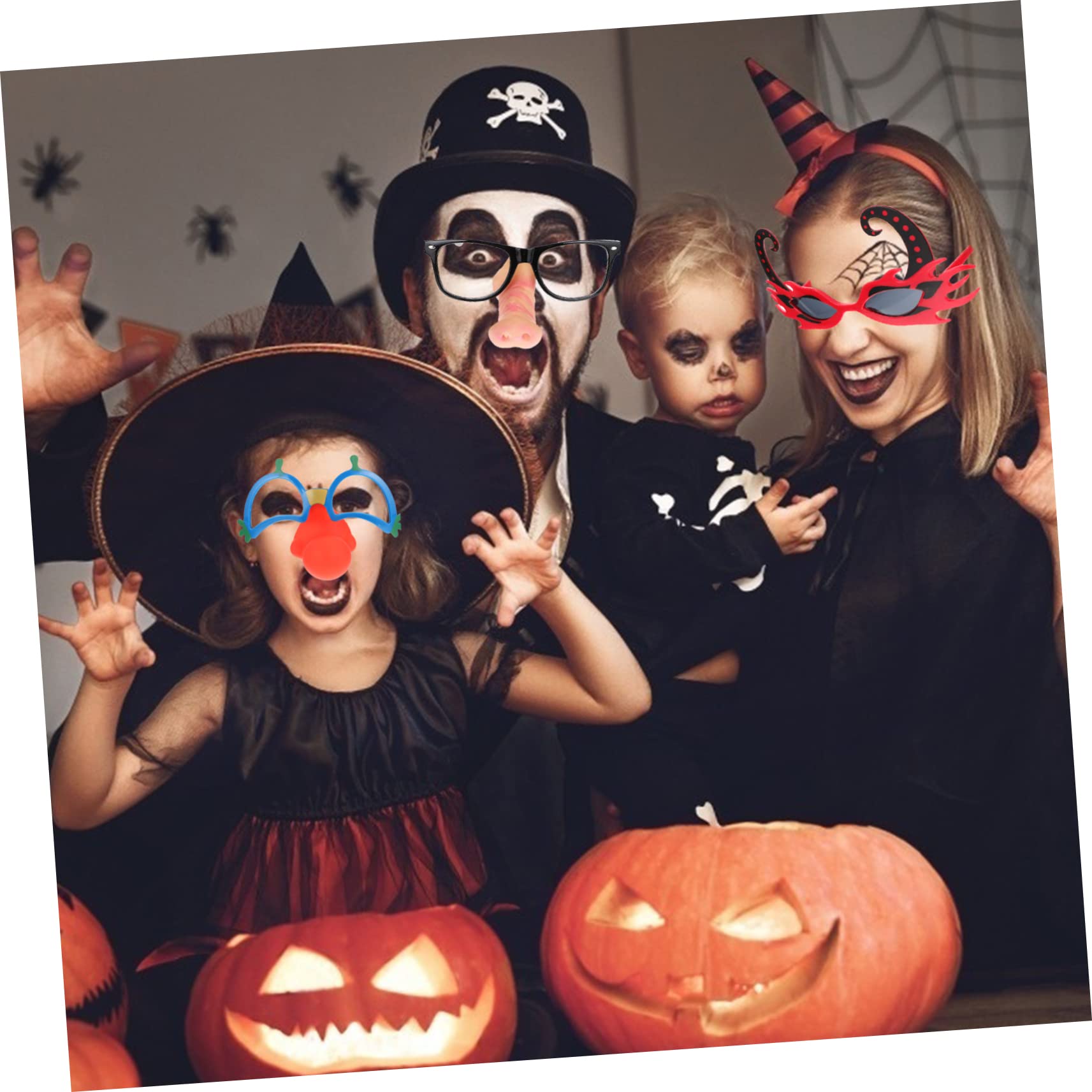 SOIMISS 12piezas Gafas De Fiesta Divertidas De Halloween Material Resistente Livianas y Cómodas Accesorios Para Eventos y Celebraciones Para Adultos
