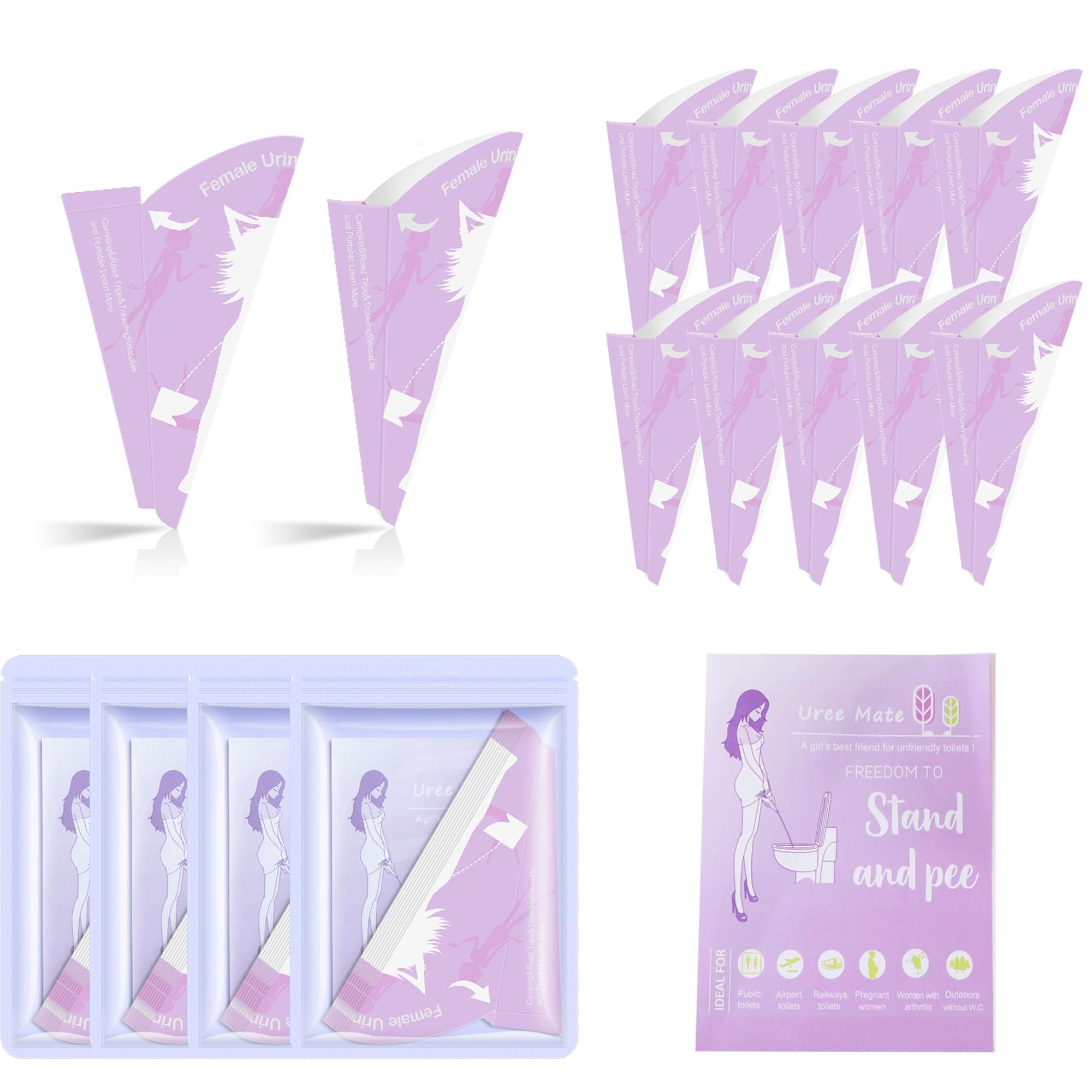 Orinatoio Portatile Donna - Coni USA E Getta, Impermeabile, Per Viaggi E Outdoor - Foto 10