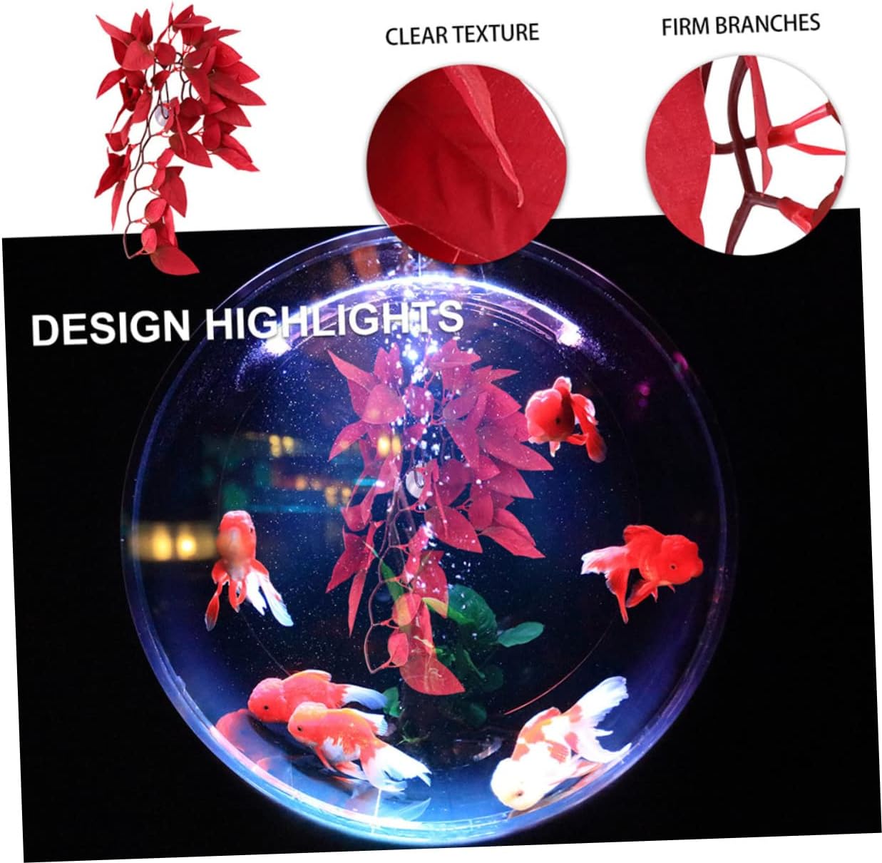 DOITOOL 6pcs Decorative Faux Plants for Terrariums Wear-Resistant Reptile Decor Artificial Plants for Reptile Cages and Fish Tanks Safe Terrarium Accessories