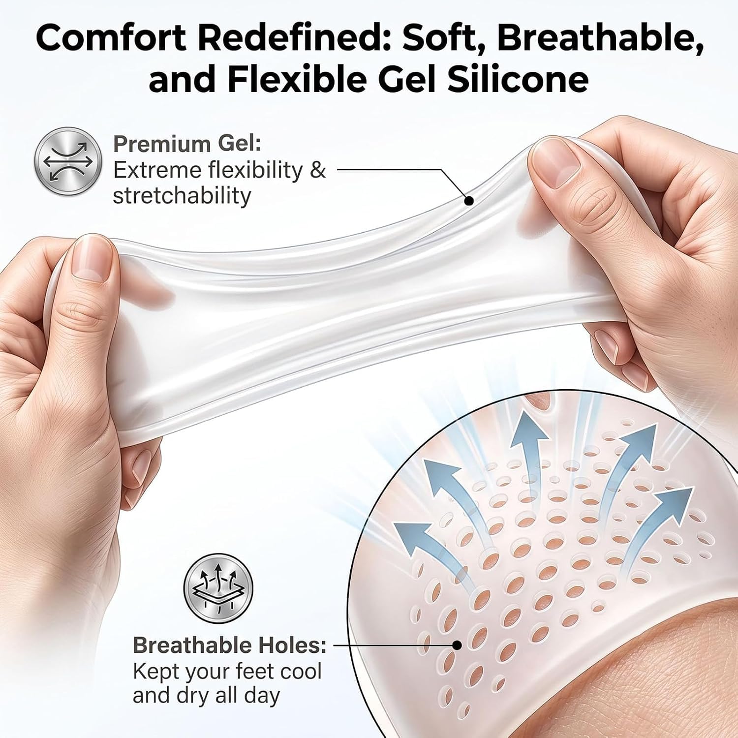 Alignura 3 in 1 Pro Toe Straighteners,Silicone Toe Separators, Foot Support