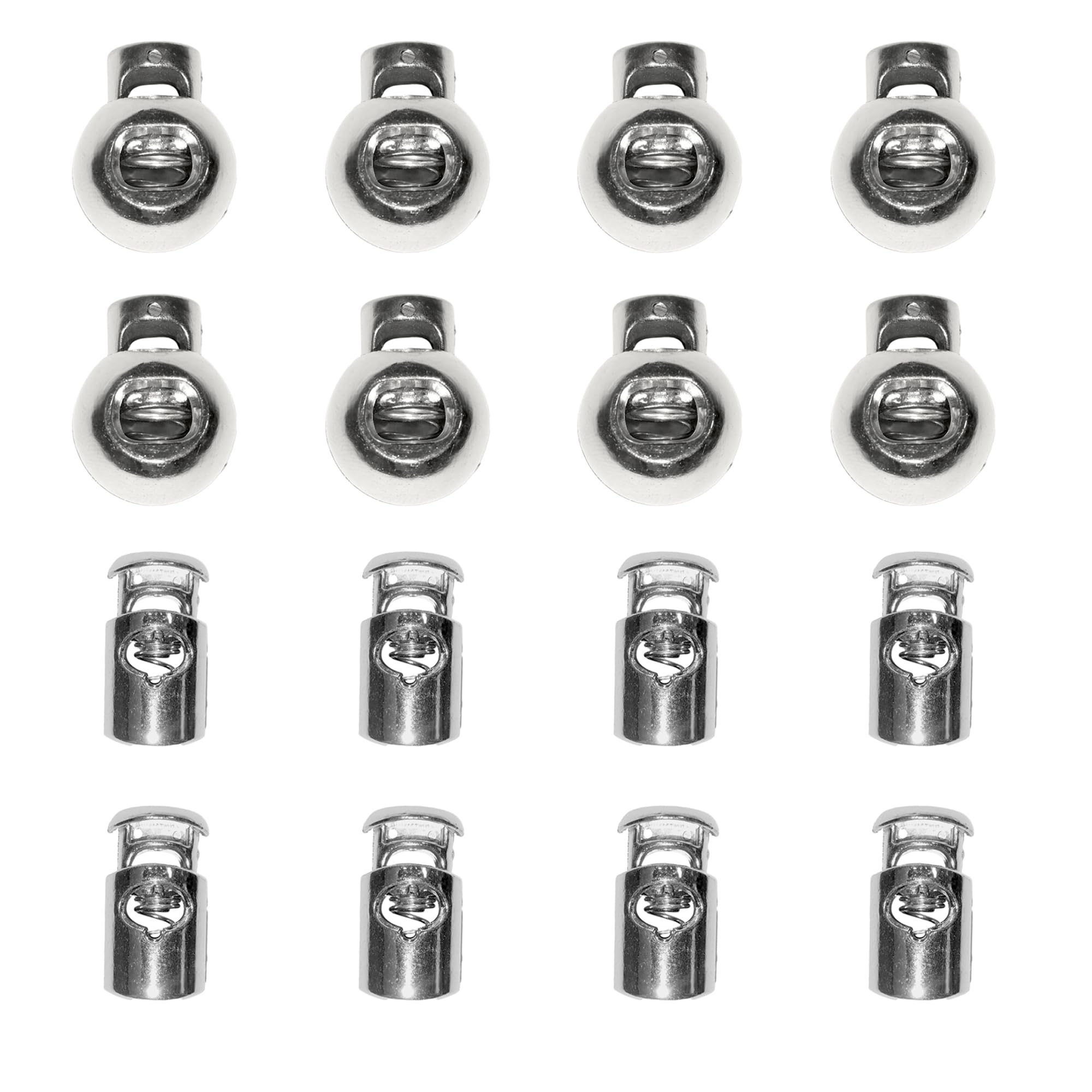 JYC CREATIVE Pack of Black Latches, Cord Stoppers, Plastic Locks for Clothes Footwear or Accessories, Cord Ties