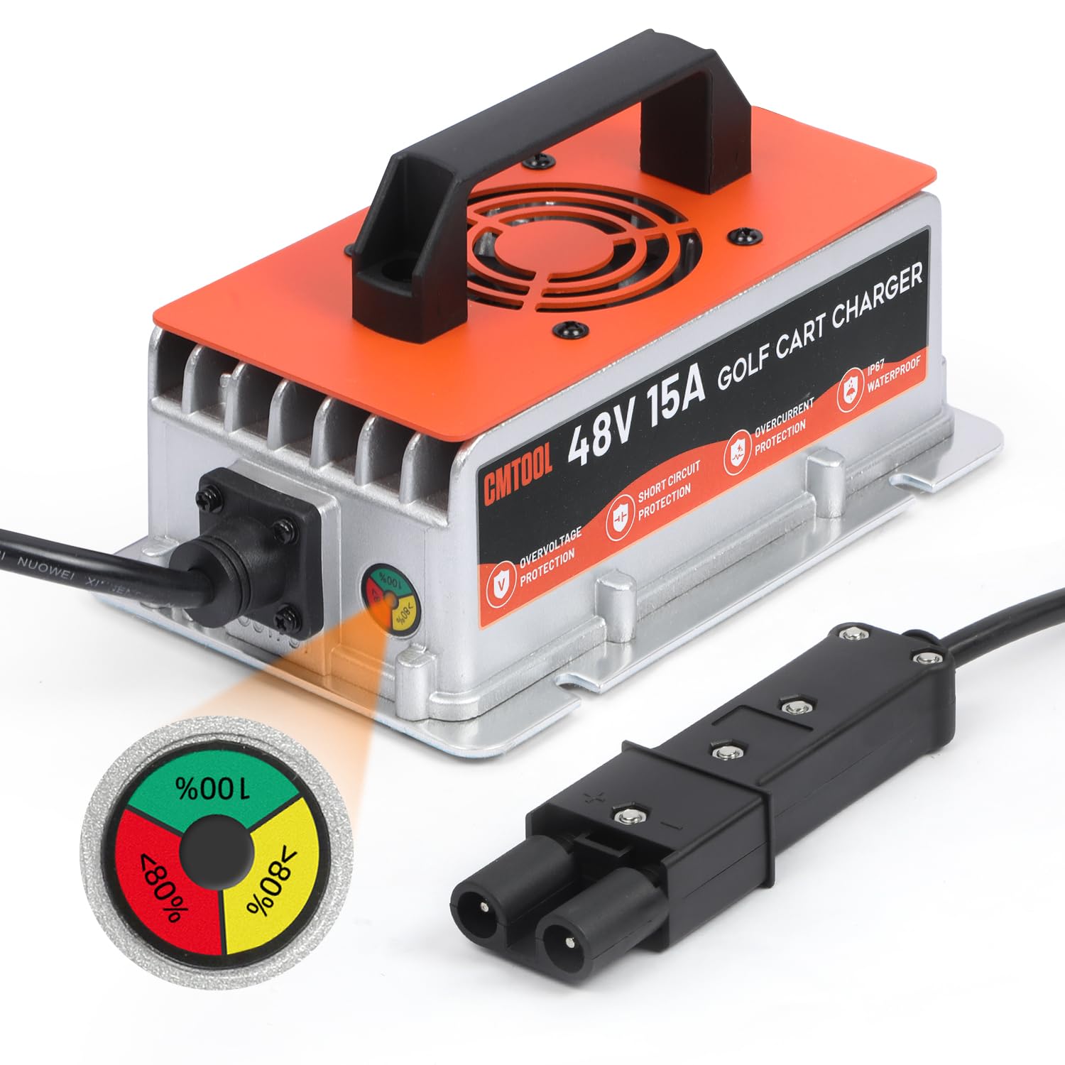 Amazon.com : 48 Volt 15 Amp Golf Cart Battery Charger for Yamaha
