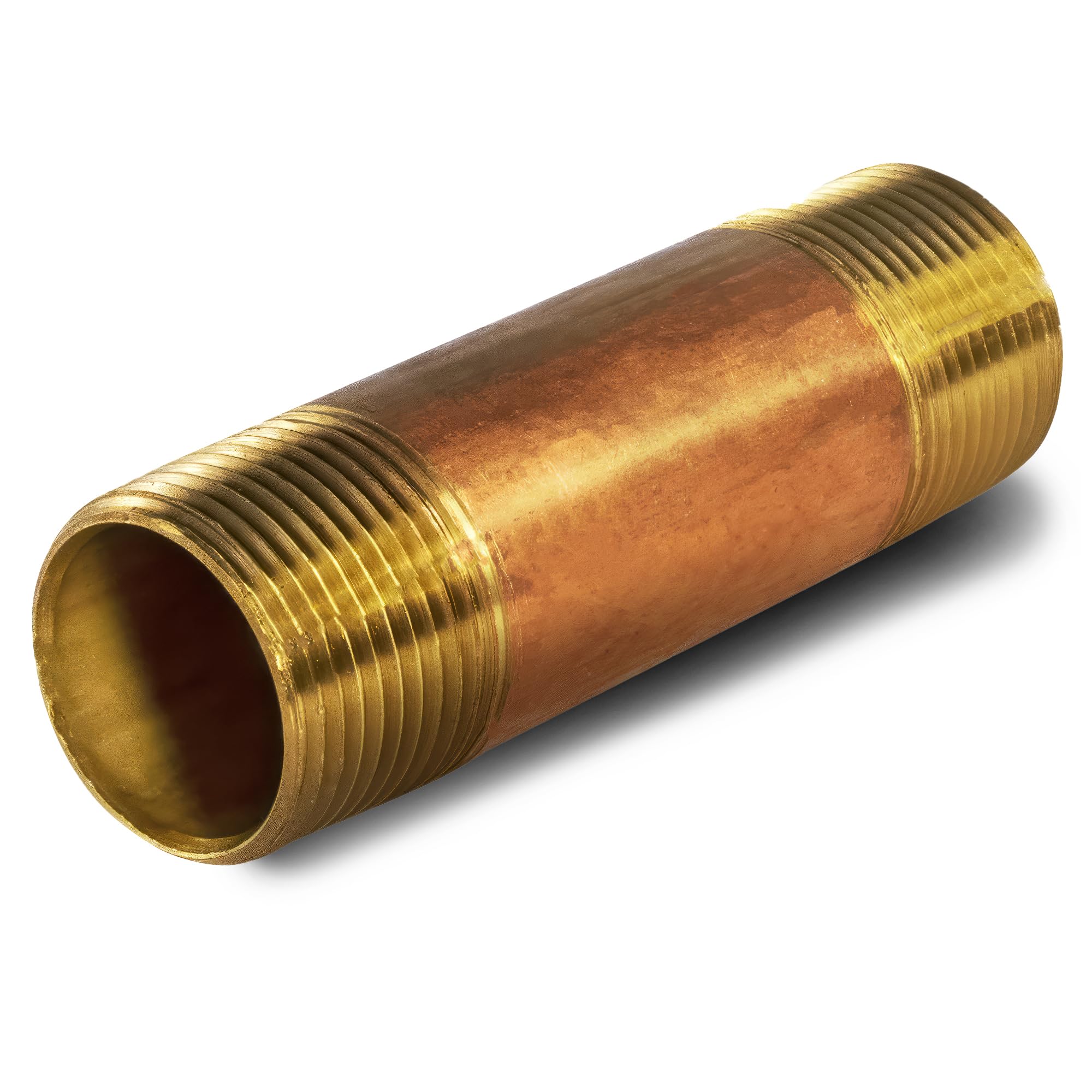 Everflow Supplies NPBR1140 4" Long Brass Nipple Pipe Fitting with 1-1/4" Nominal Diameter and NPT Ends