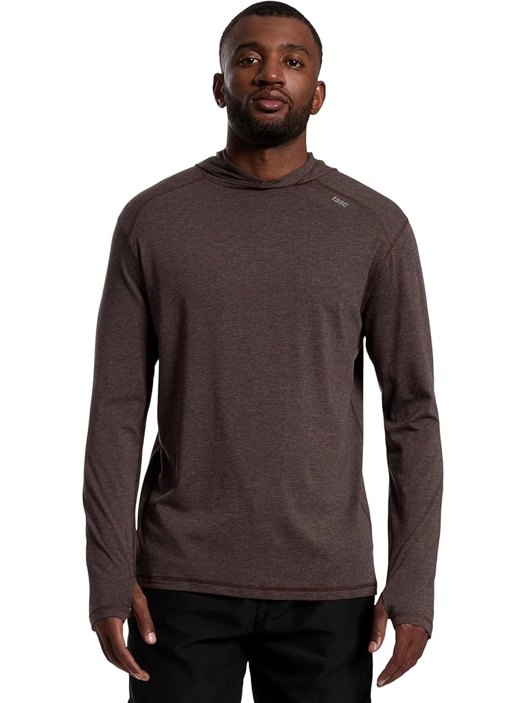 Brown tasc Performance Carrollton Lightweight Hoodie