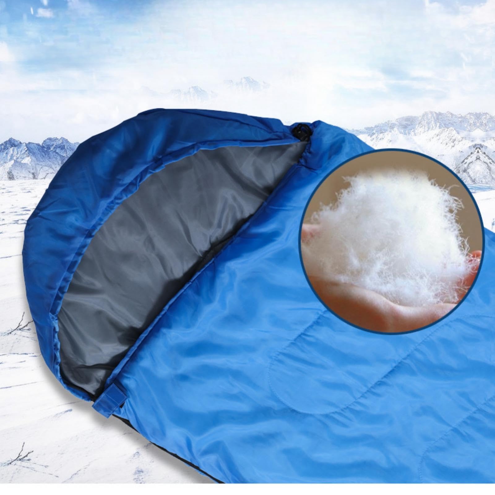 Camping Warme Schlafsäcke Für Erwachsene Outdoor Wasserfester Schlafsack Für Kaltes Wetter Kompakt