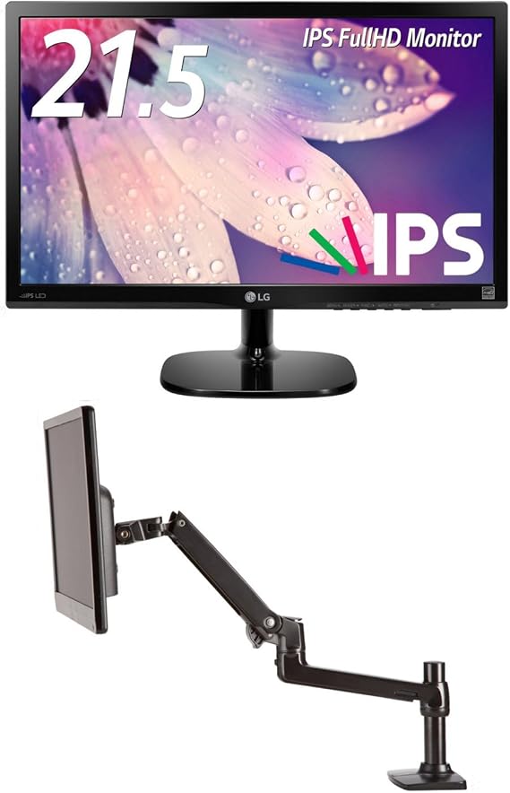 モニターアームセット Lg モニター ディスプレイ 22mp48hq P 21 5インチ Amazonベーシック モニターアームセット Lg モニターアクセサリ 通販 Amazon
