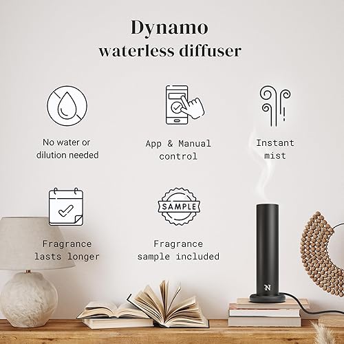 Miniatura 2 de Natscent Difusor de aceite esencial Dynamo Plug & Play Bluetooth mejorado para habitaciones grandes, horarios personalizados, difusor inteligente
