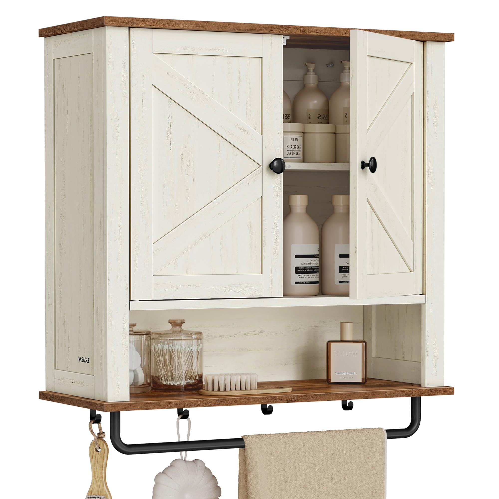 VASAGLE LIRY Rustic White