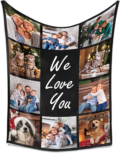 Vista 8 de Mantas personalizadas con fotos, manta personalizada con imagen, manta personalizada, mantas de fotos personalizadas, regalos personalizados
