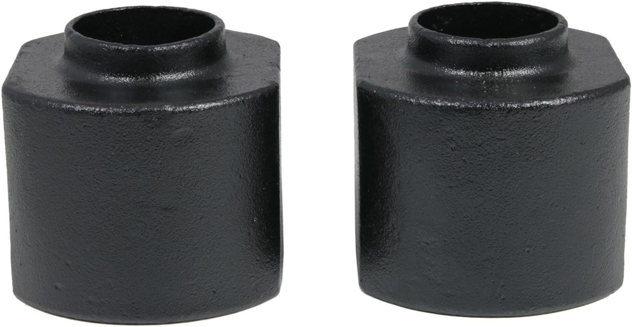 RockTrix Rear Leveling Kit - 3 inch Lift - Compatible with 1997-2006 Jeep Wrangler (TJ), 1993-1998 Grand Cherokee (ZJ) - Suspension Strut Upper Top Black Steel Spacers