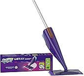 Swiffer WetJet Bodenwischer All-in-1 Starterset (Bodenstarter + 5 Wischtücher + Bodenreiniger), Wischer Set, Nasswischer, Wischer zur Reinigung von Hartholz und fast jeden Boden