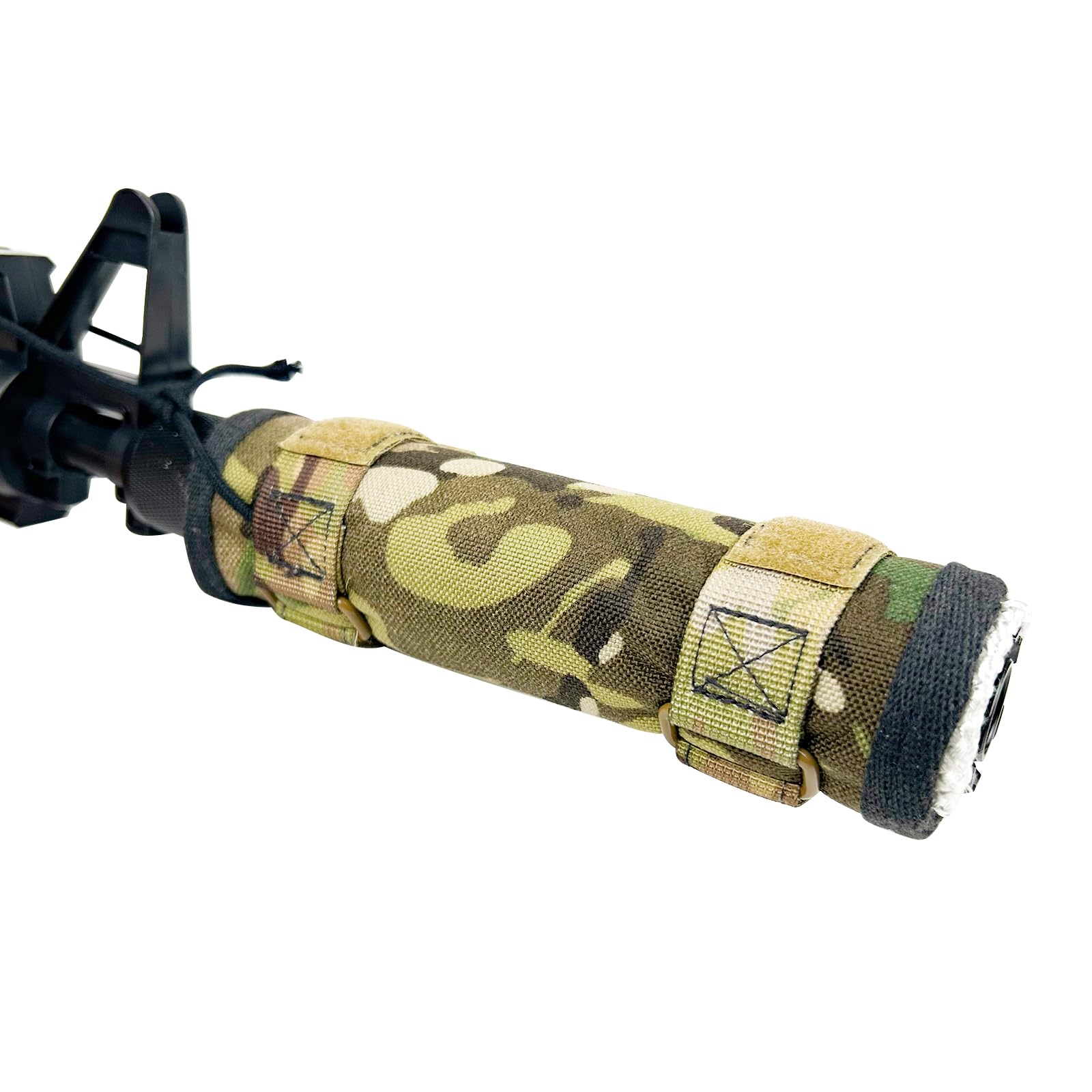 Buraku 7 Inch Suppressor Cover with Burn Proof Microfiber Sleeve Heat Isulation Flameproof Suppressor Wrap Camouflage