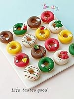 Vista 5 de SE Si&Moos Gránulos de estrellas blancas para decoración de pasteles, decoración de pasteles de estrellas, estrellas blancas comestibles grandes