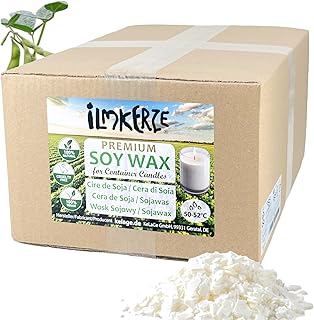 Ilmkerze Premium Sojawachs Flocken 5 kg | natürlich | nachhaltig | palmölfrei | Kerzenwachs für DIY Kerzen in Gläsern Dosen Schalen Behältern - Größen bis 20 kg