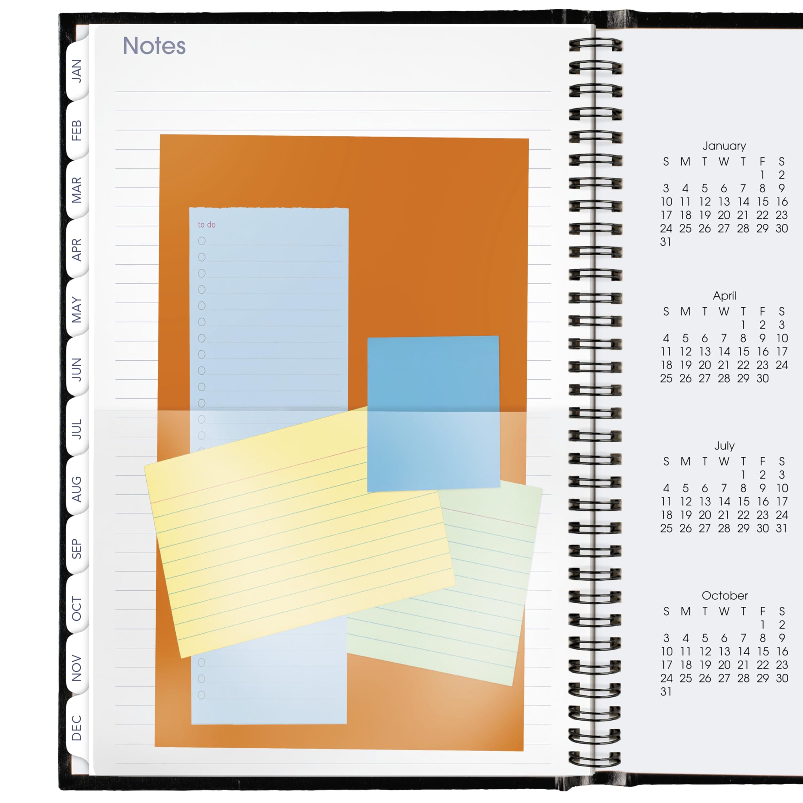 AT-A-GLANCE Agenda 2026, mensile, 20,3 x 29,8 cm, grande, copertina rigida, DayMinder, nero (G470H0026)