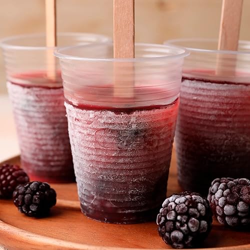 Miniatura 7 de Vasos de plástico desechables de 7 onzas paquete de 100 vasos de plástico para fiestas, alimentos y bebidas, taza de grado alimenticio con anillos