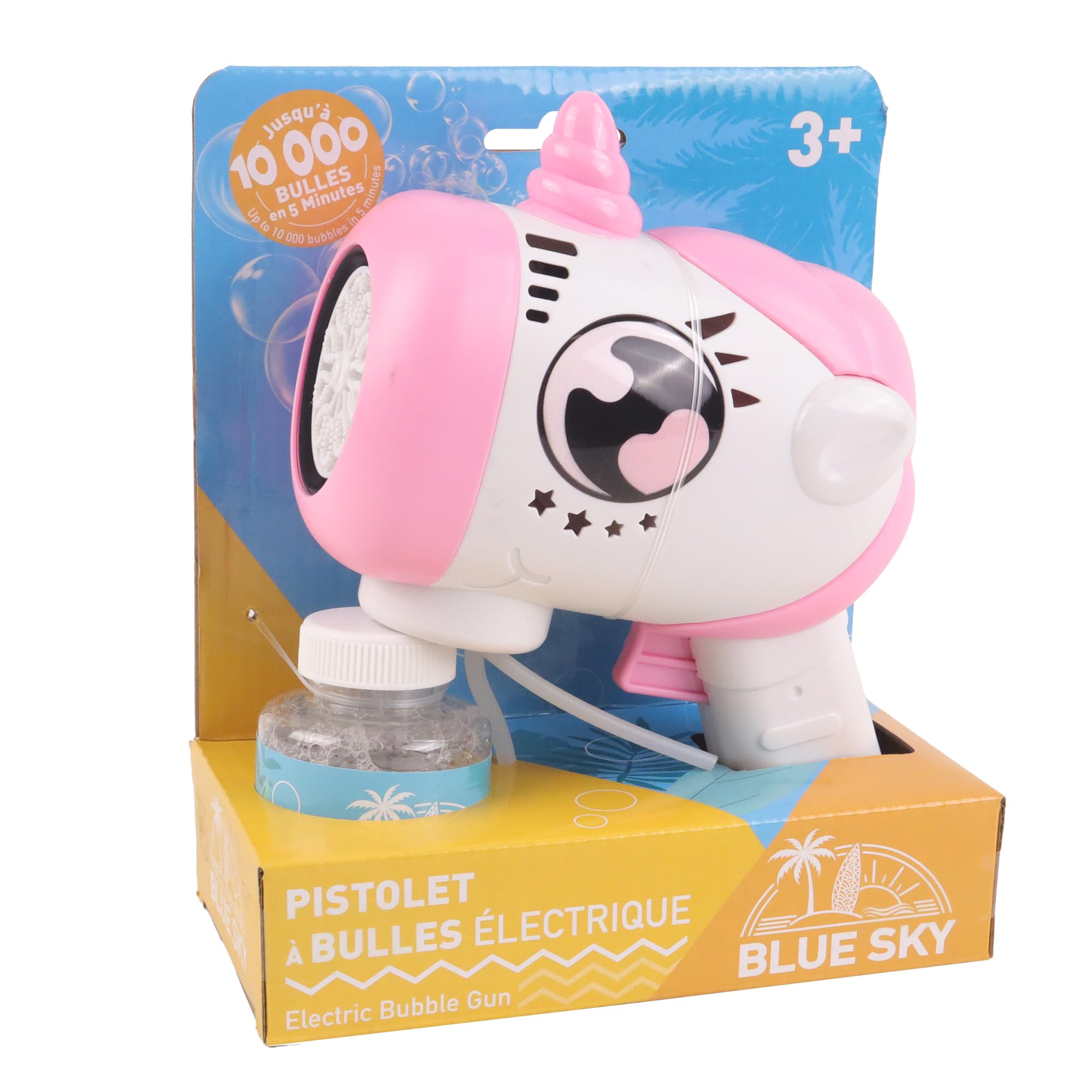 Machine à Bulles Automatique Pour Enfants - 20 000 Bulles/min, Portable, Avec Solution, Pour Extérieur Et Fêtes (jaune)