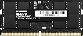 KLEVV DDR5 16GB 1x16GB 5600MHz CL46 SODIMM SK Hynix A-Die Laptop Ram Memory 1.1V KD5AGSA80-56G460A