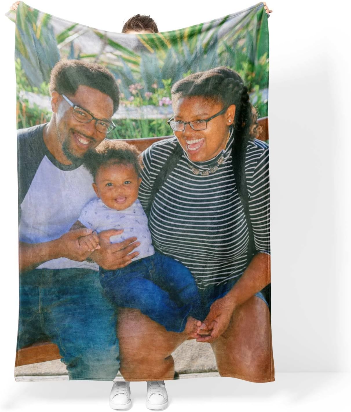 Nifty Gifty Personalised Blanket | Cosy Fleece Blanket | Personalised Blankets for Adults Using Your Photo | Custom Blanket Perfect For Any Occasion | Unique Photo Blanket For Family & Friends