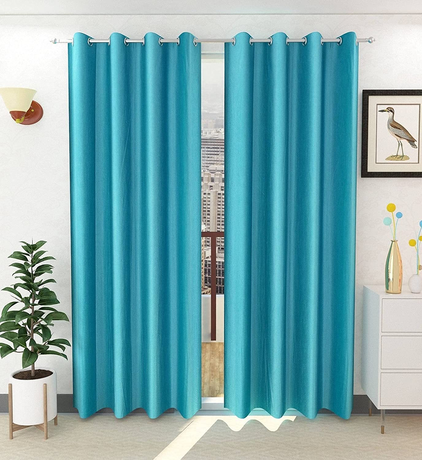See full amazon price history chart for Stuffique Polyester Solid Long Crushed Eyelet Curtains for Door 8 Feet, Aqua - Pack of 2 Stuffique Polyester Solid Long Crushed Eyelet Curtains for Door 8 Feet, Aqua - Pack of 2 (B09R4N67FQ) Amazon Price History, Amazon Price Tracker