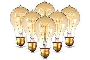 Jslinter Dimmable Amber Light Bulbs 60 Watt