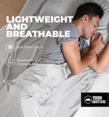 Miniatura 4 de Forro para saco de dormir, saco de dormir para adultos y sábanas de viaje, saco de dormir de viaje para mochileros, sábanas de camping