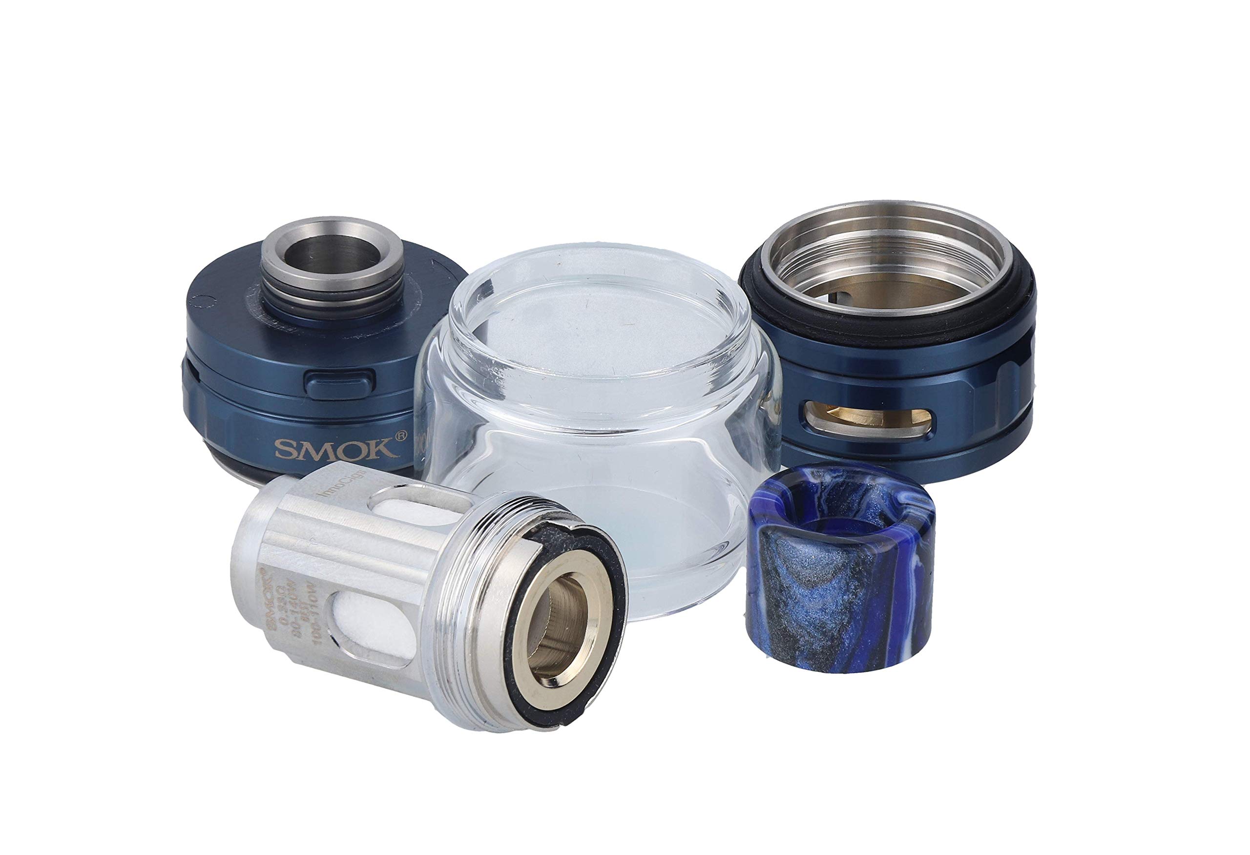 Smok TFV18 Tank Clearomizer, 7,5ml, Top-Filling, Subohm-fähig, Smok Verdampfer für E Zigarette - Farbe: blau
