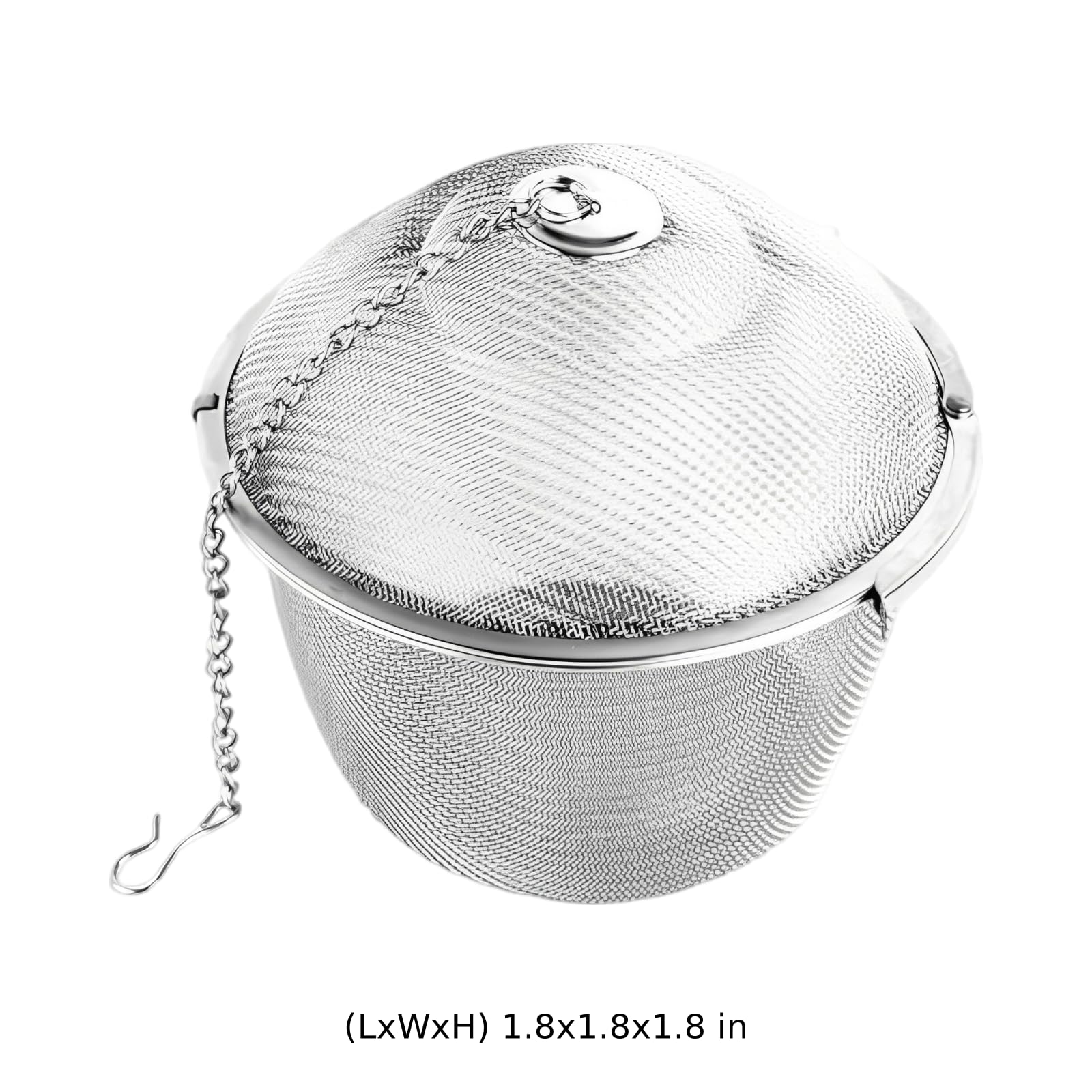 Lot de 3 infuseurs à thé en acier inoxydable, boule à maille fine avec chaîne et crochet, filtre compact et robuste pour thé en vrac, thé en feuilles, épices, herbes aromatiques, soupe