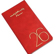 2026 Weekly Monthly Academic Planner Notebook 120 Pages Lined Date Pocket Size for Business Notebook Planning Smooth Writing