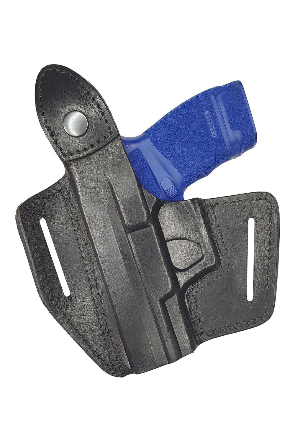 VlaMiTex B6 OWB Fondina per Pistola Springfield Hellcat in Pelle Nero