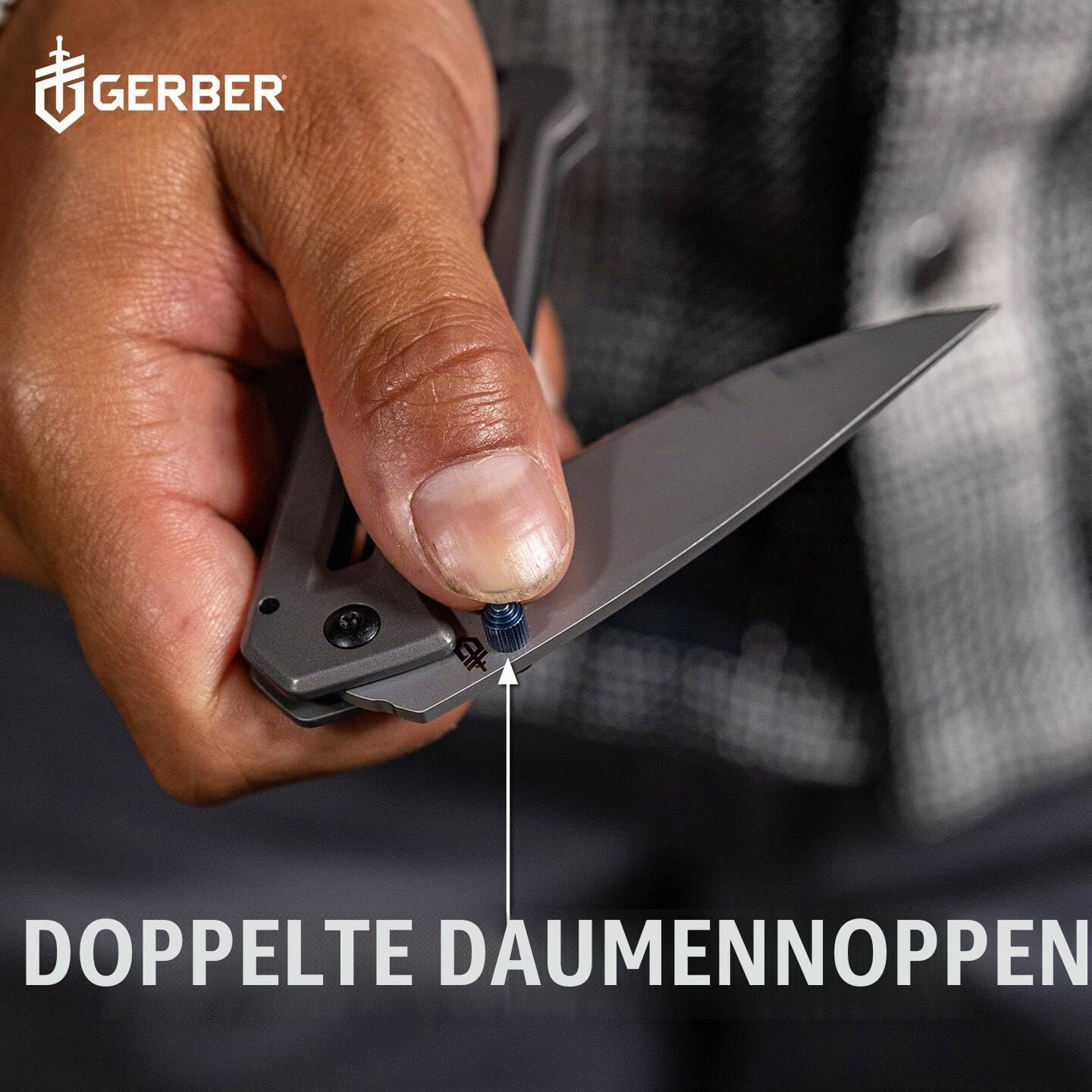 Gerber Taschenklappmesser mit glatter Klinge und Taschenclip, Paralite