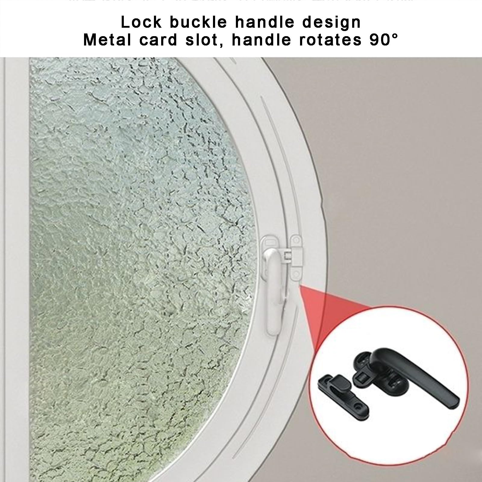 Ventana Giratoria sobre Eje Central Fabricada en Aleación de Aluminio con Diseño de Doble Manilla Y Apertura hacia El Exterior Ventanas Redondas con Ventilación Equipadas con Vidrio Templado