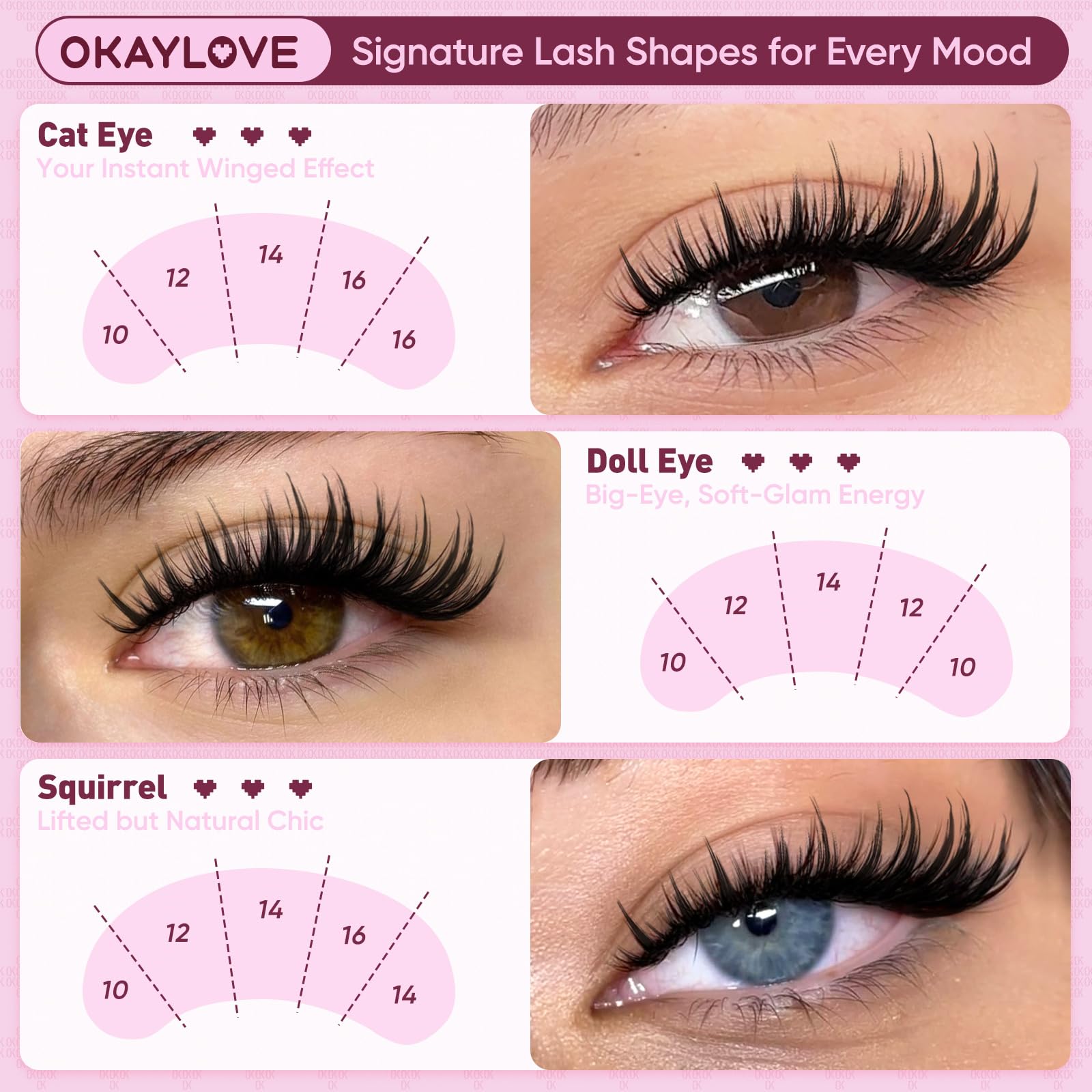 OKAYLOVE Manga Lash Clusters Kit, BUNNY 8-18mm Anime Cluster Eyelash Extensions Kit, 120pcs Fairy Wipsy Lashes Clear Band Natural Eyelashes with Bond and Seal, Remover, Tweezers: Bunny - Lash Kit
