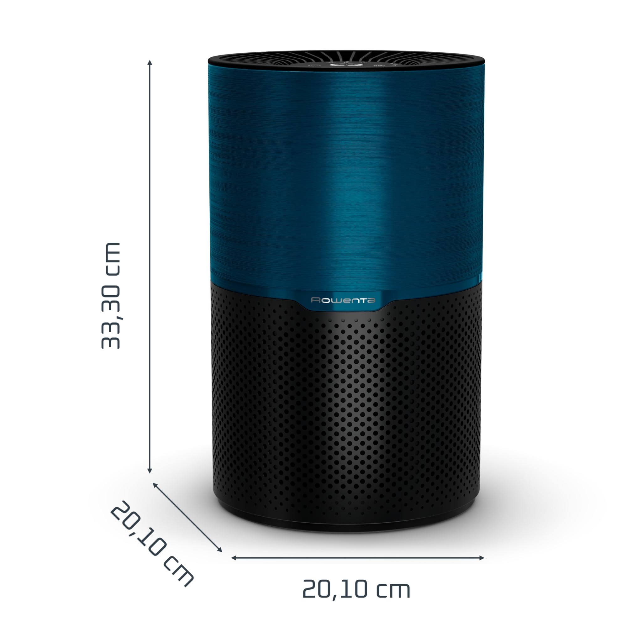 Rowenta Pure Air Compact, Purificateur d'air intérieur, Purification de l'air très efficace, Rapide, Confort accru, PU2221F0, Noir Bleu